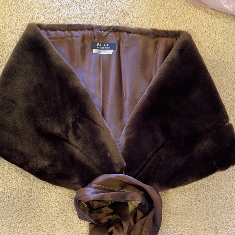 Faux fur wrap